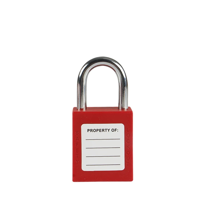 High Quality Top Security Industrial Insulation Safety Durable Plastic Nylon Lockout Padlock