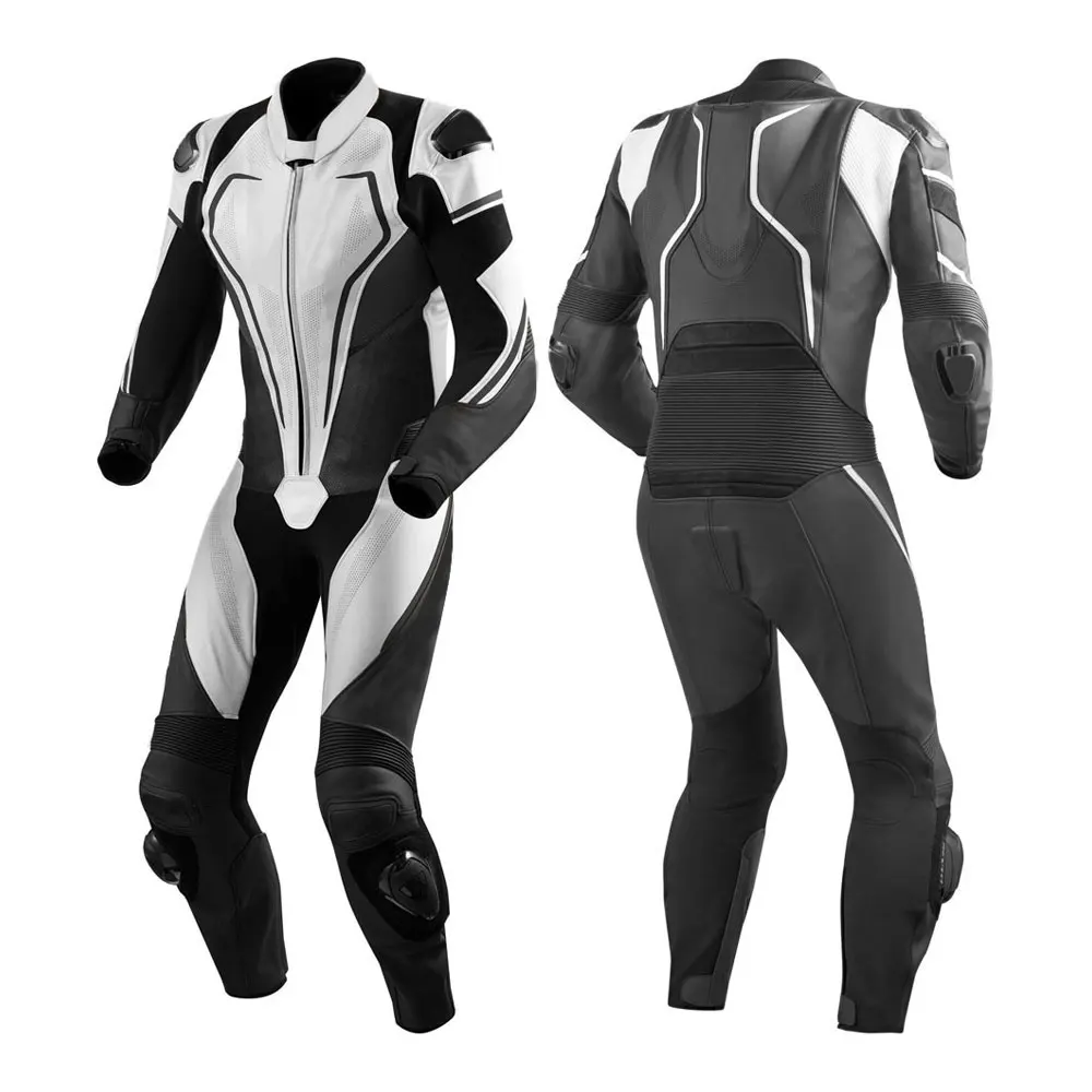 Motorcycle & Auto Racing Wear New Motorcycle Leather Outfit Suit Cowhide  Racing Leather One Piece Racing Suits