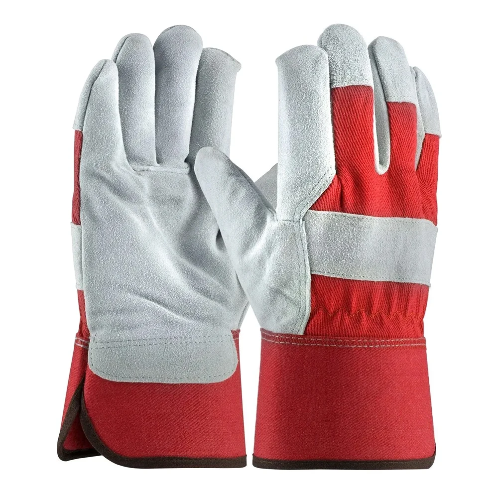 New Heavy Duty Leather Palm Work Multipurpose Gloves Safety Cuff Style New Arrival Adult Work Wear Gloves BY Fugenic Industries