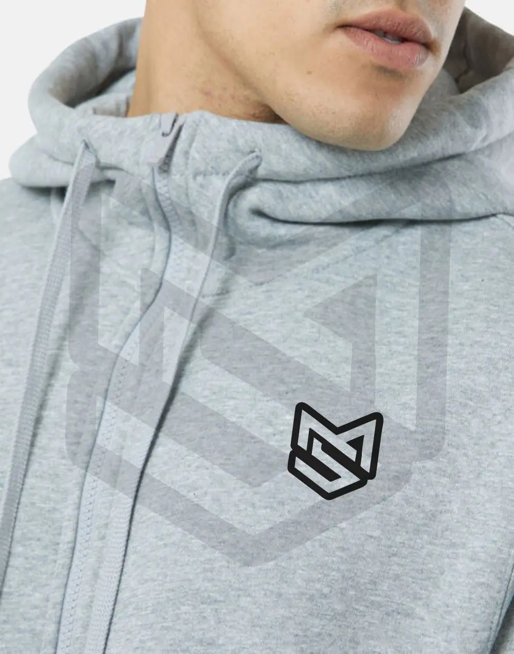 Embroidered Thick and Heavyweight 400 GSM Fleece Full Zip Up Hooded Top Sweat Shirts Hoodies on Wholesale Ex Factory Prices