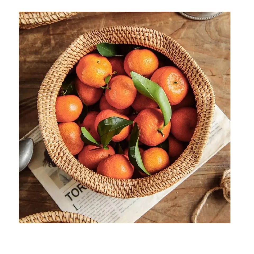 Rattan Basket Wholesales Price Package Customize basket decorations Rattan Flower Basket Made In Vietnam