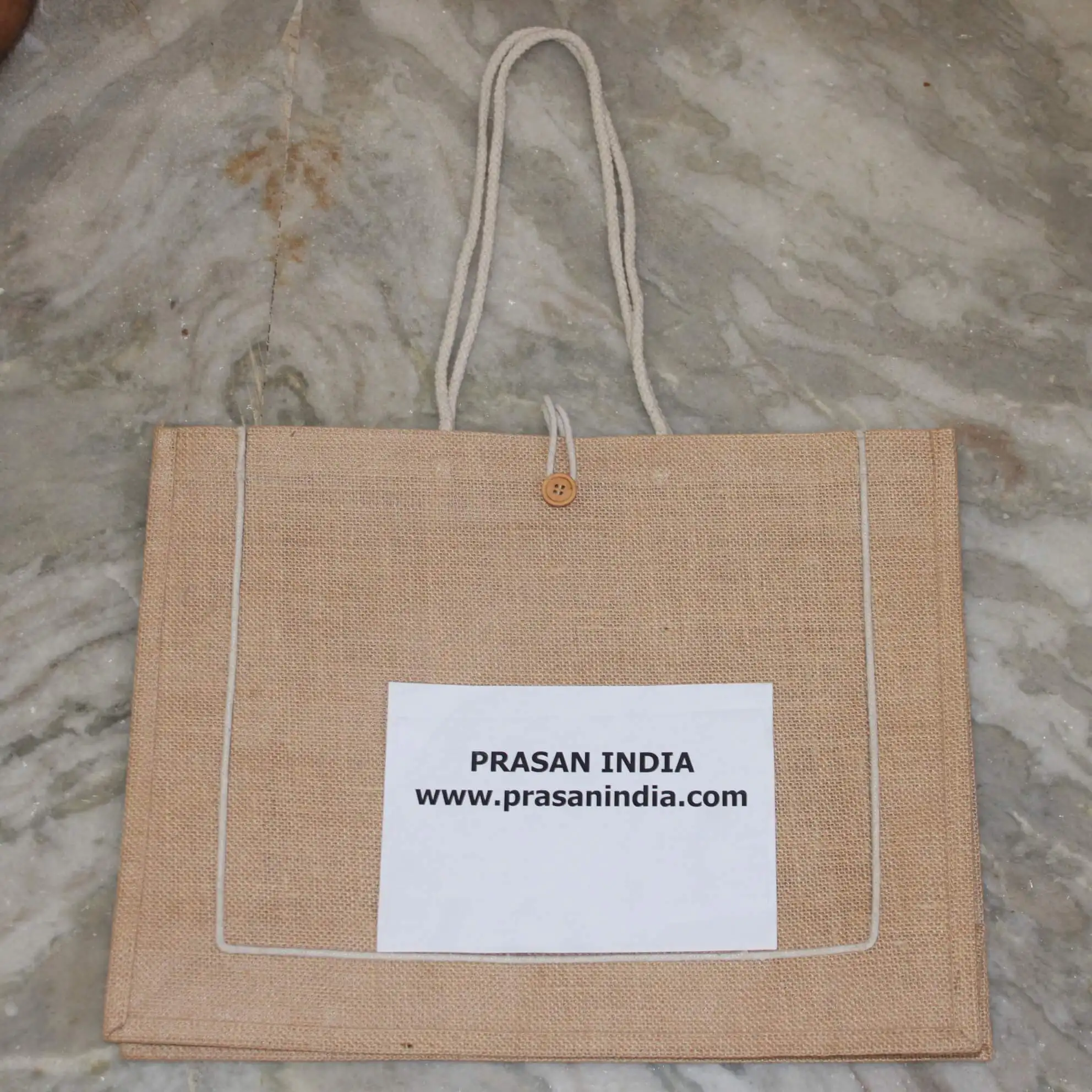 Jute Bag Eco friendly Natural Color Reusable Burlap Tote Bag for Sale Gift With Custom Logo High Quality Shopping bag