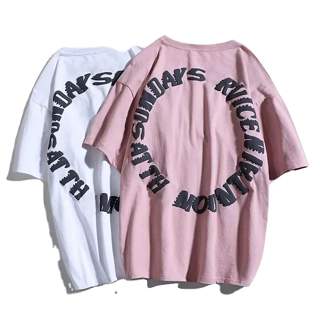 Wholesale Price Best Quality men custom Design 3d puff foam print contrast stitch t shirt For Sale