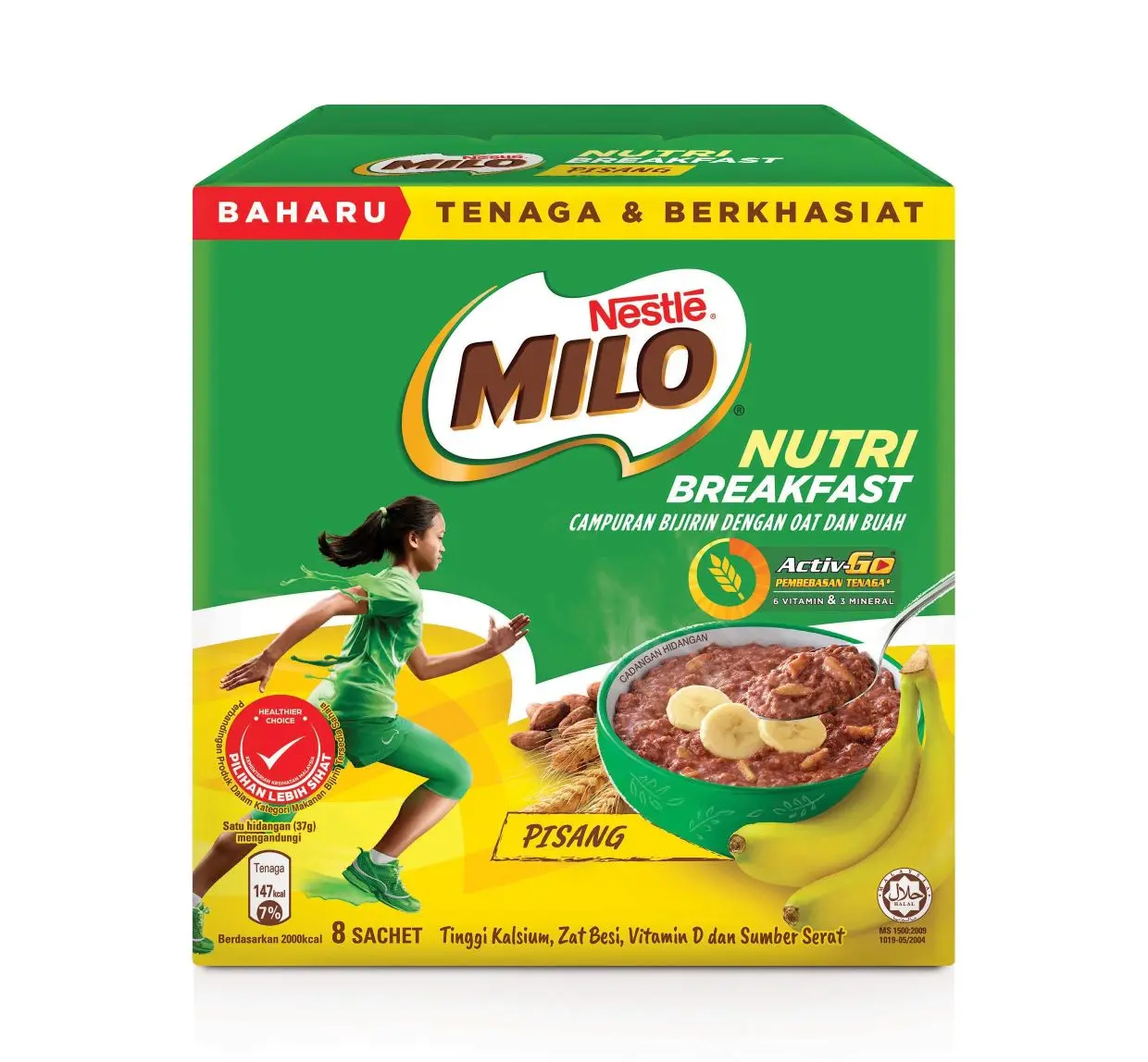 Nestle MILO Powder ORIGINAL Chocolate Malt Drink Soft Pack 200g X 10 packs- DHL