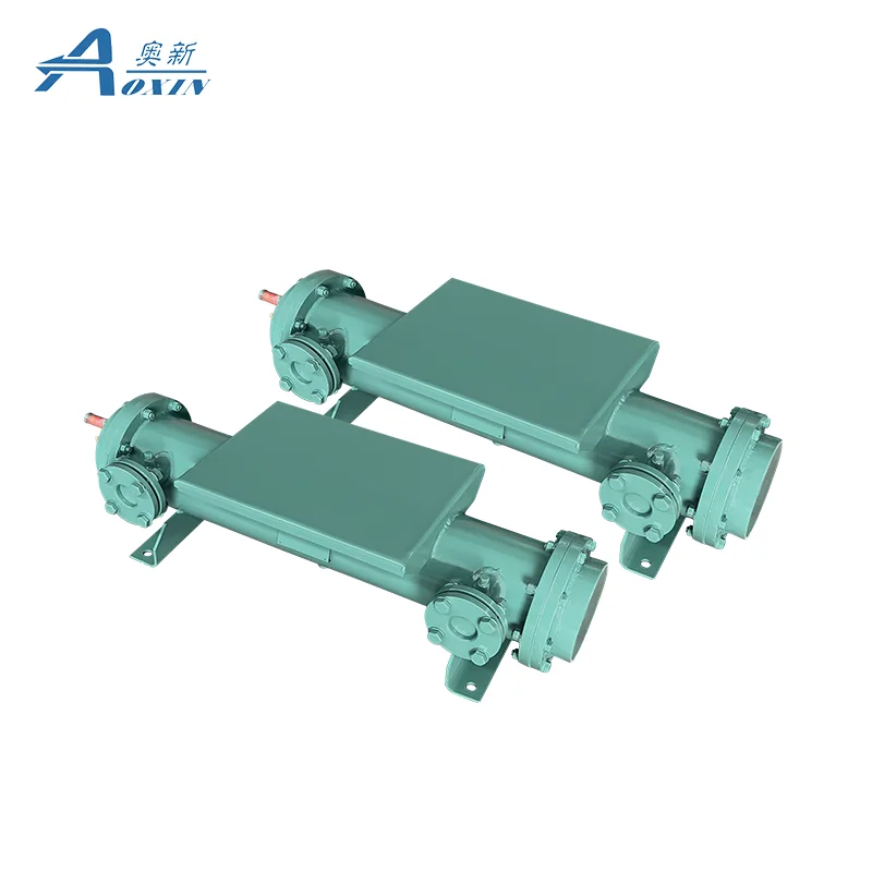 Industrial Chiller Evaporator Double Circuits Refrigerator Evaporator Shell And Tube Heat Exchanger