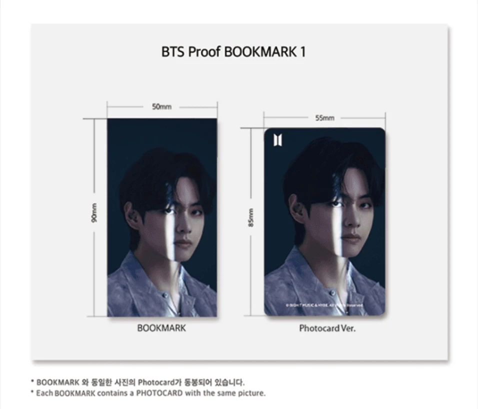 BTS PROOF BOOKMARK VER.1 Delivery from Korea on the fastest way High Quality and Hot Selling Best Price