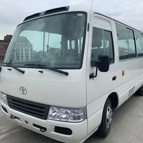 Best selling used  coaster bus diesel engine left steering mini bus used 30 seats car with discount price