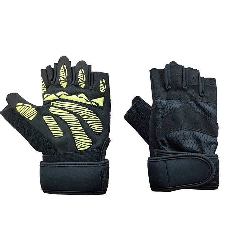 Wholesale Price Gym Gloves For Men New Customized Logo Made Half Finger Weightlifting Gloves