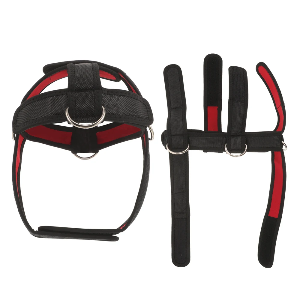 Head Neck Harness Lift Device Neck Exercise Band for Weight Lifting Neck Workout Builder Equipment for Training Gym Exerciser