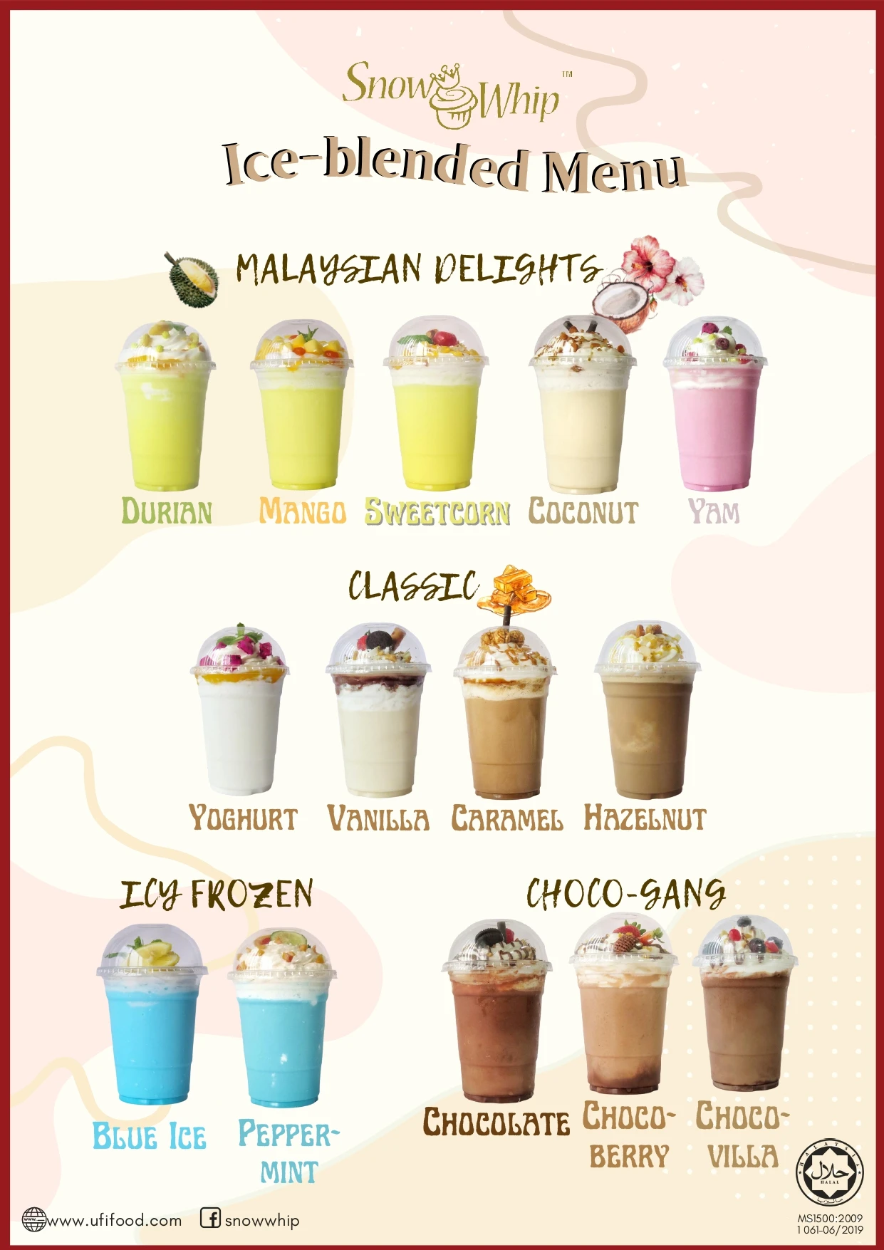 Snow Whip Wholesale Best Quality Halal Sweet Blackcurrant Flavour Milk Shake Ice Blended Powder 1Kg Malaysia Brand