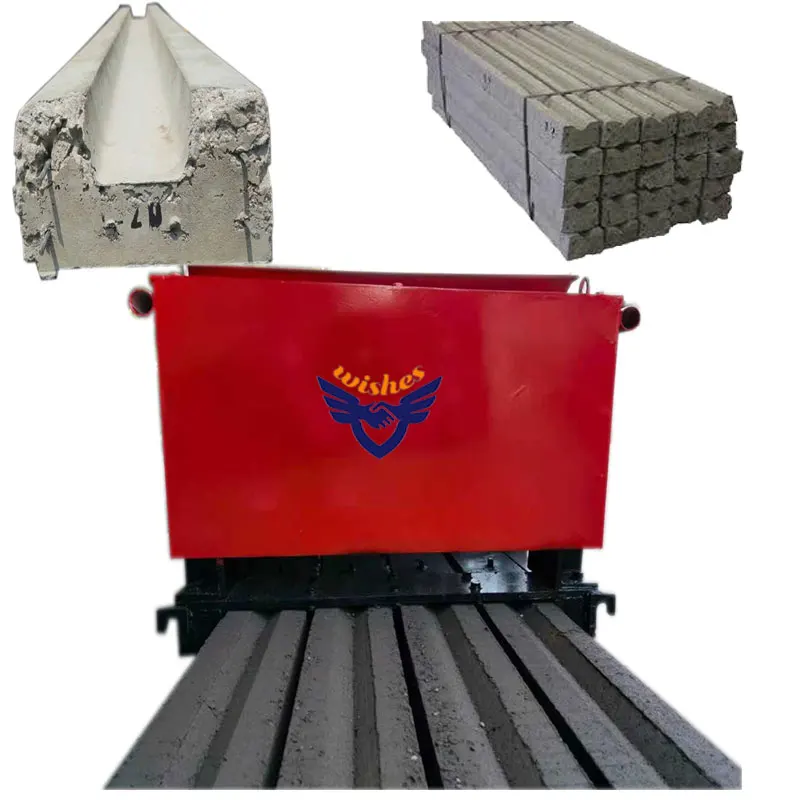 prestressed concrete lintel making machine for making linels beams with grooves