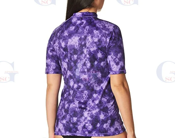 Women sublimation printed rash guard shirts high quality martial arts and casual wear protective base layer shirts on wholesale