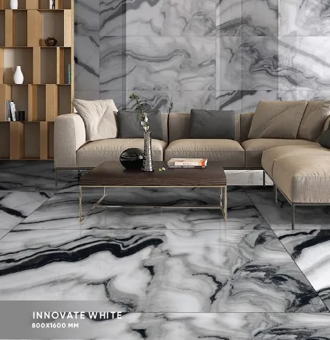 Interior Collection Polished Porcelain Slab Tiles In Size Of 800x1600mm Having High Gloss Finish Surface