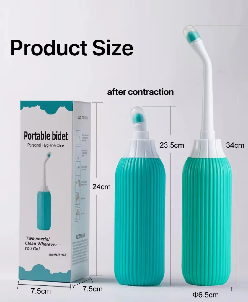 Custom Mini USB Rechargeable Electric Travel Bidet Postpartum Care Peri Bottle Feminine Wash portable bidet 2l