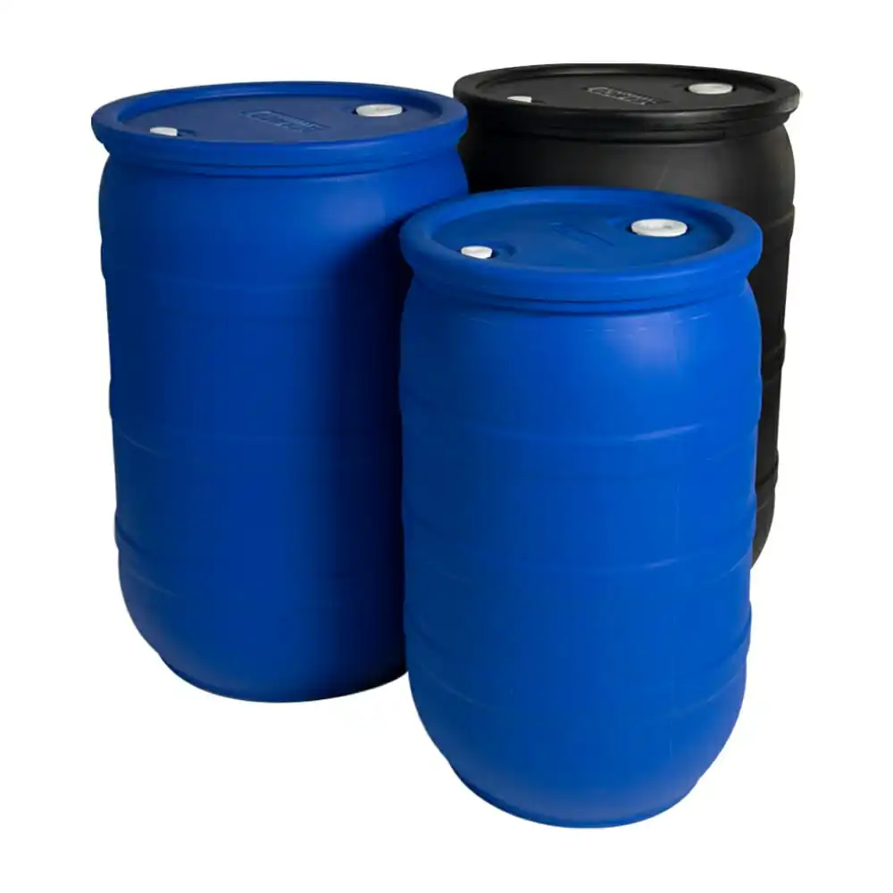 200 л пластиковый барабан синий HDPE химический литр/кг выдувное формовочное ведро с двойной крышкой 55 галлонов
