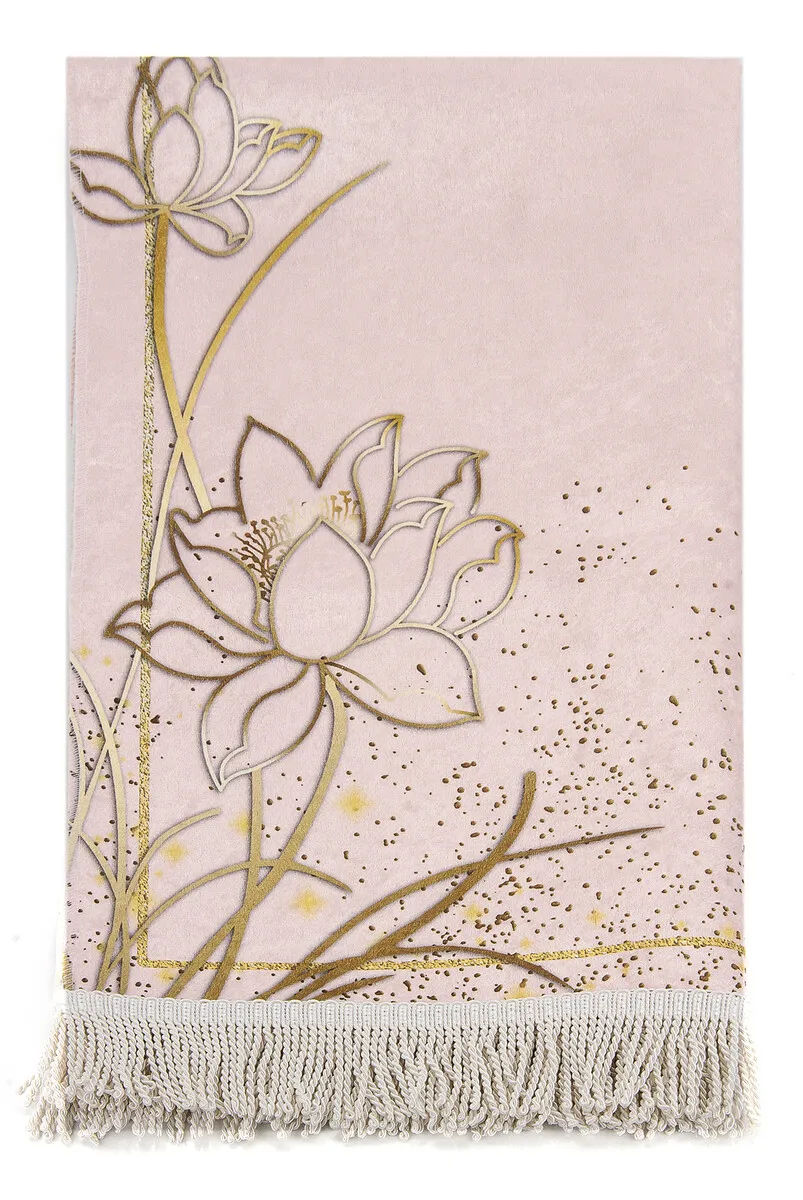 Soft Texture Polyester Prayer Mat Muslim Praying Rug Traditional Islamic Accessories 516 Gram 70 * 118 cm High Quality Sajjadah