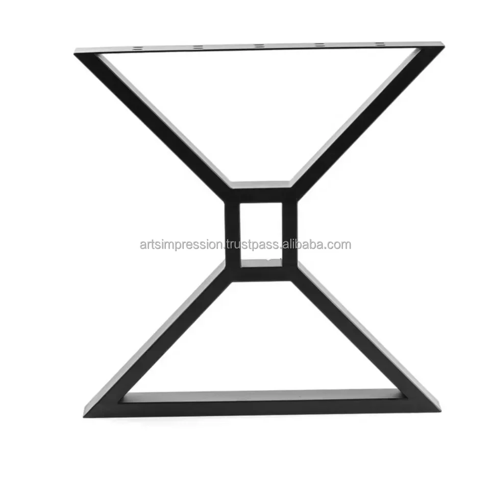 Metal  Leg Steel Stainless Furniture Adjust Accept Material Black Metal Polish custom finish use for coffee table dining table