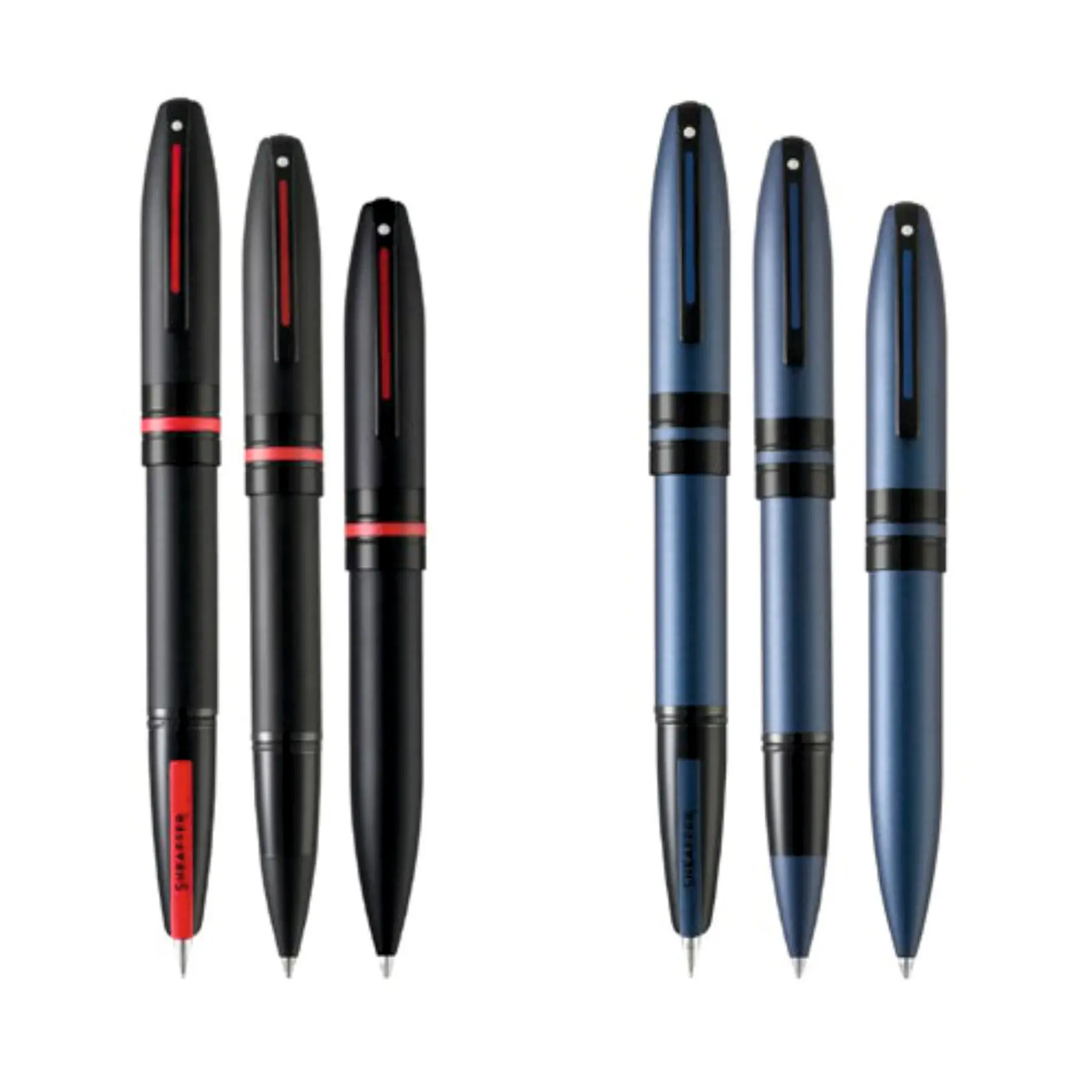 Parker Bright Chrome with Polished Gold Tone Trim Fountain Ballpoint Pens Fine Stainless Steel corporate Parker gift set
