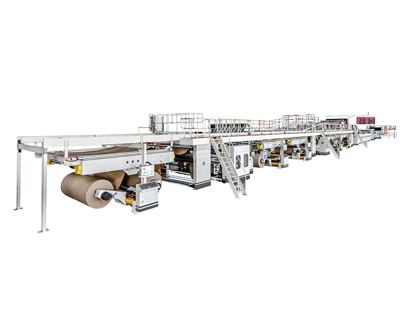 High speed corrugated cardboard production line