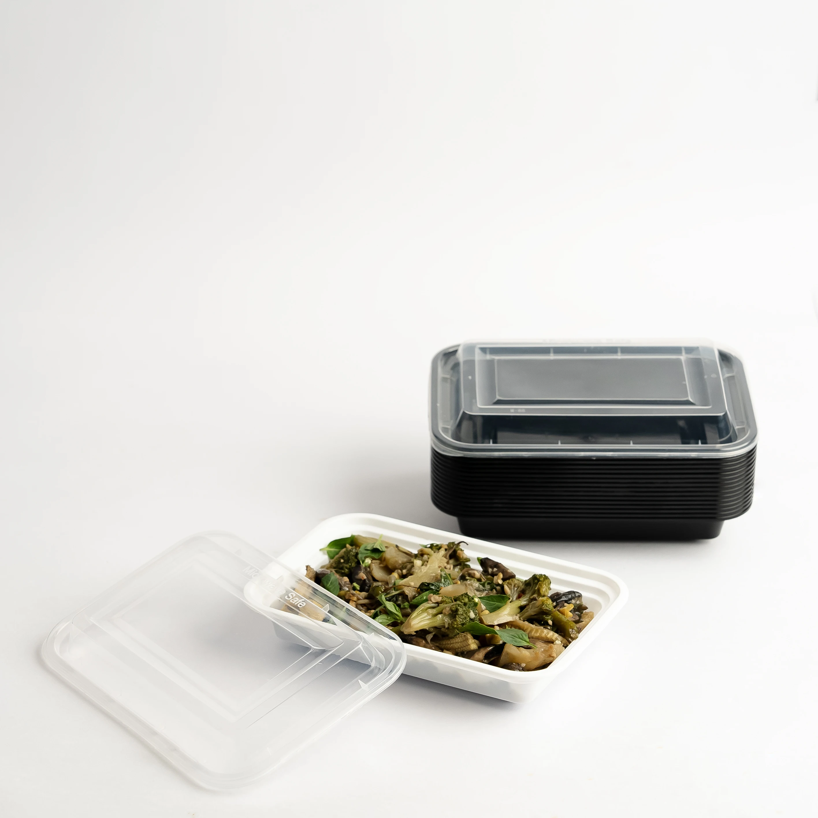 100% Reusable 16oz/470ml Transparent Plastic Food Container Fast Food Leak-Proof and Air Tight Packaging Parcel Takeaway