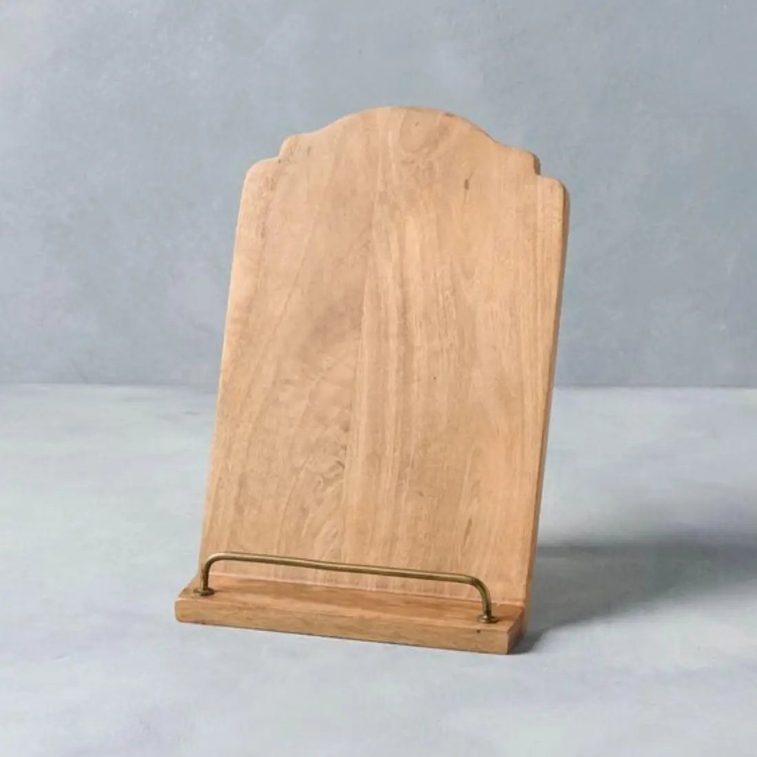 Table Decorative Wooden Book Stand For Chef wholesale Selling Made In India Amazing Cook Book Holder Natural Wood Stand
