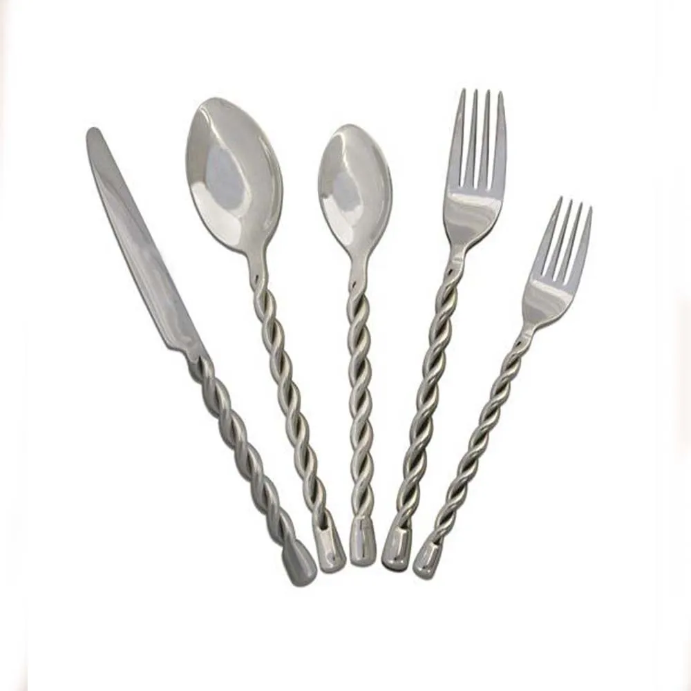 Stainless steel Silver Plated Amazing Shape Handle Stainless Steel Royal Design luxury gift For Wedding