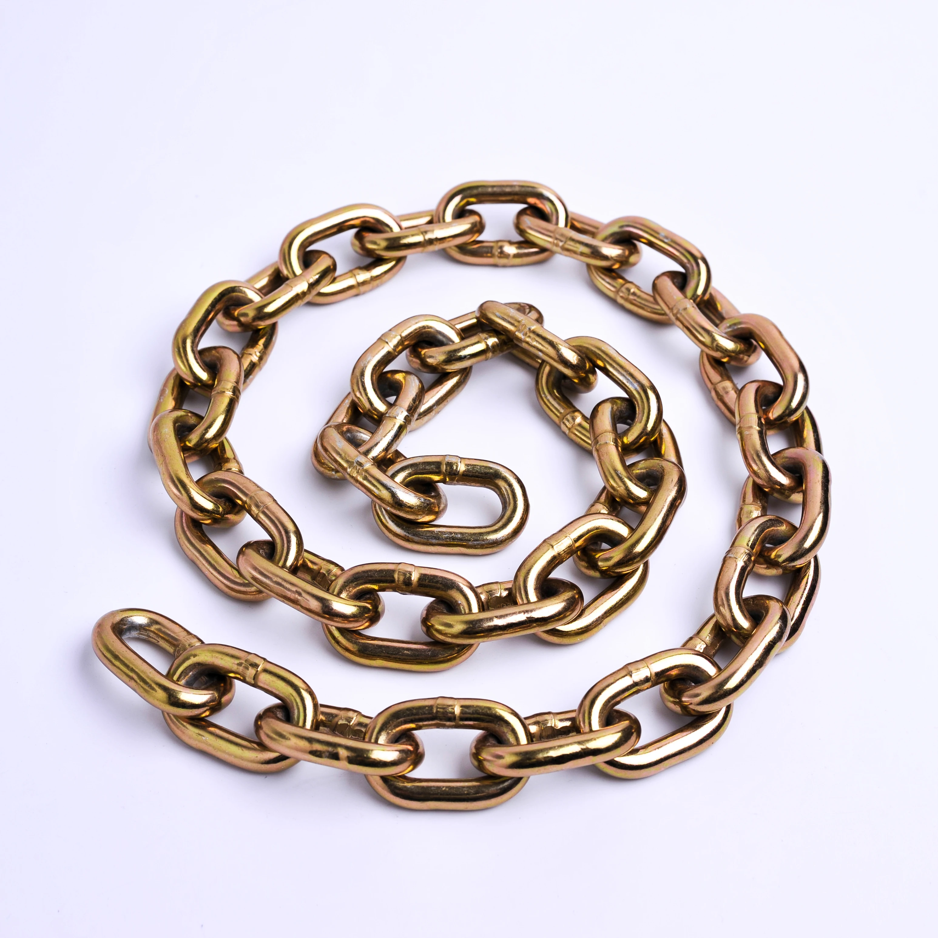 chrome plated g70 3/8 transport chain with clevis grab hook