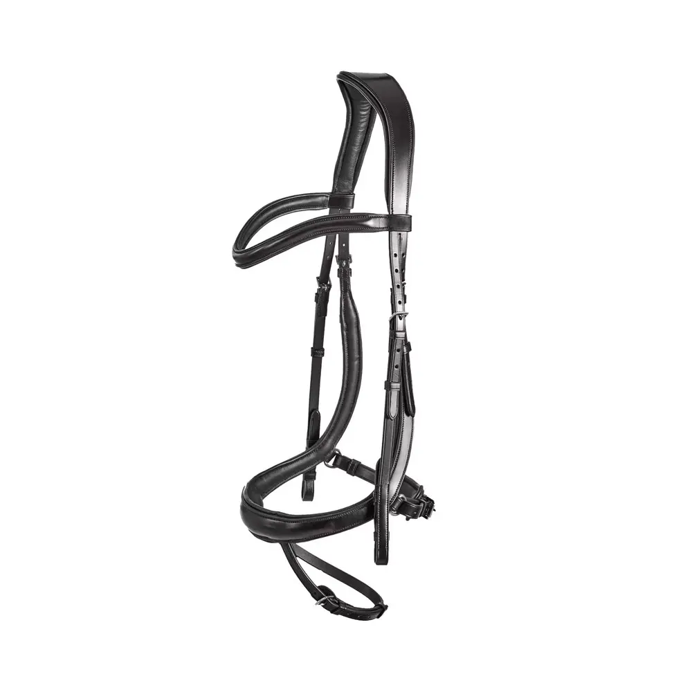 Luxury Designer Top Quality Full Grain Leather Adjustable Horse Bridle with Stainless Steel Buckles