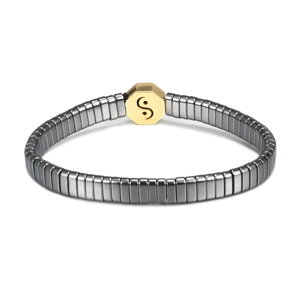 Европейский и американский популярный модный браслет Tai Chi пара аксессуаров металлический из бисера бутик-браслет для мужчин