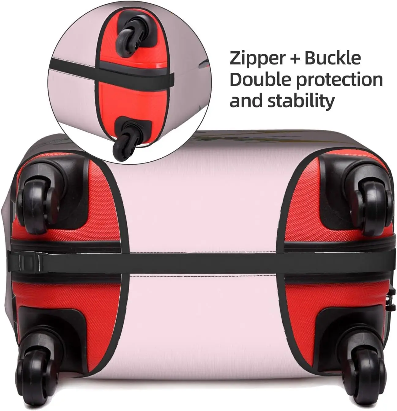 Custom Luggage Covers Elastic Washable Stretchable Scratch Resistant Suitcase Luggages Cover For Protection Kids & Adults