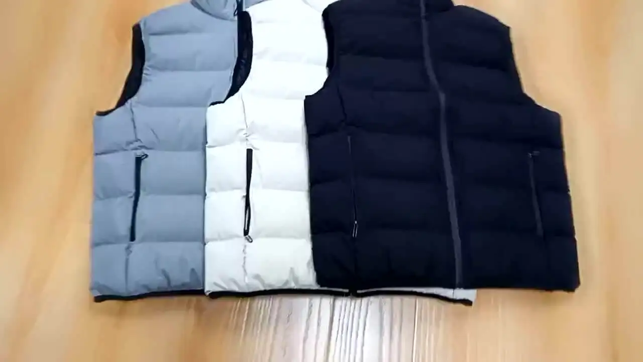 Cheap Price High Quality Boys Clothing Customized Logo Sleeveless Jacket Stand collar Puffer Down Mens Vest