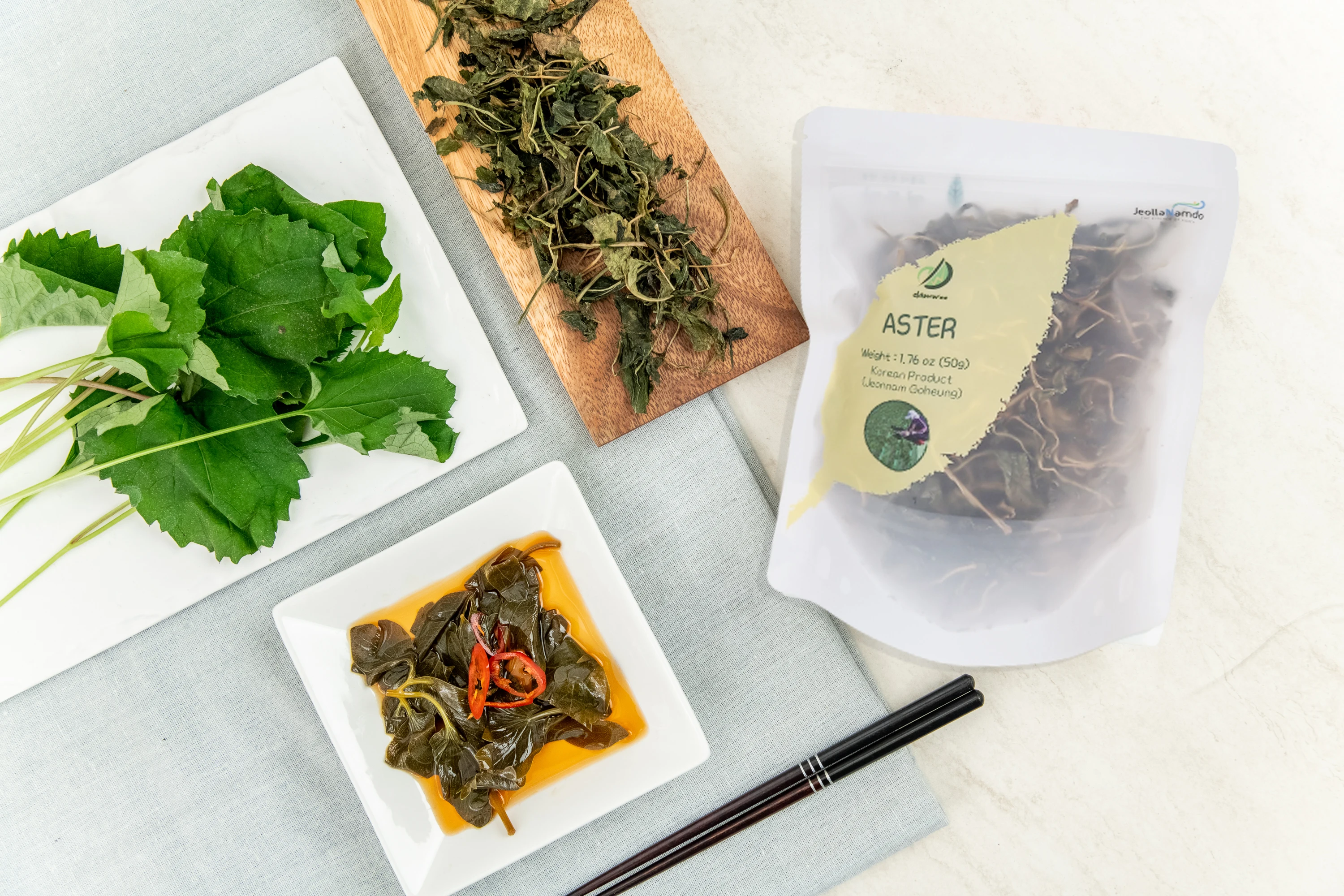 Korean Soft Aster Chwi Dried Greens Vegetable 50g deeper and Freshener Scent Herbs Can Make Pickles