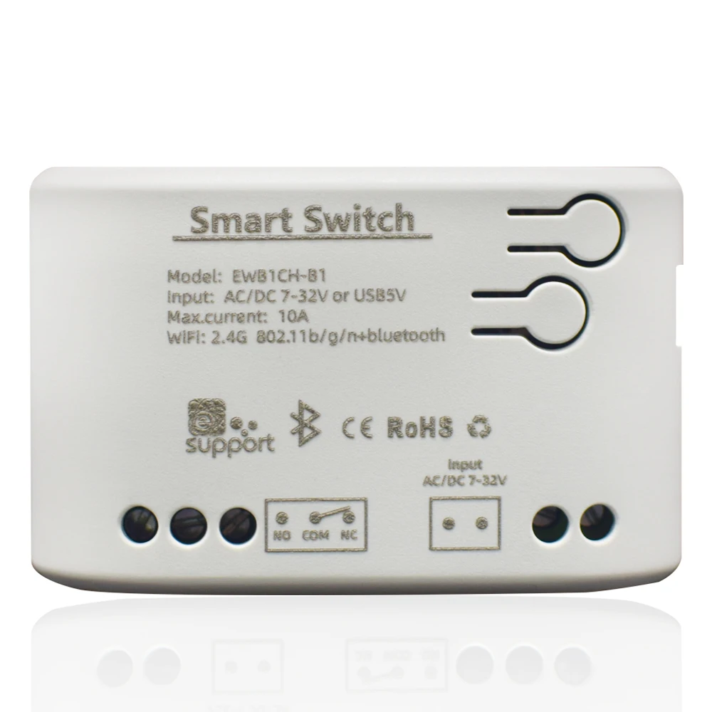 SMG-F0303 Ewelink 1CH Smart Receiver WIFI Switch AC/DC 7-32V Relay Module with Ewelink APP and RF Remote Controller 12V 24V