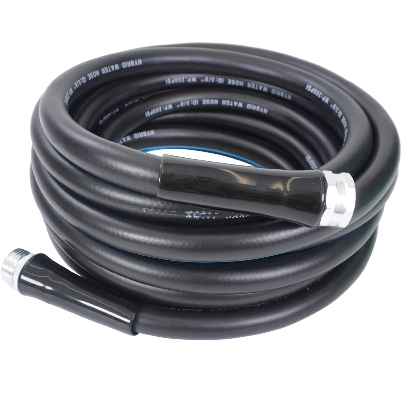 100FT  5/8 in lightweight  Premium Kink Free Heavy Duty hybrid water garden hose pvc and rubber hoses