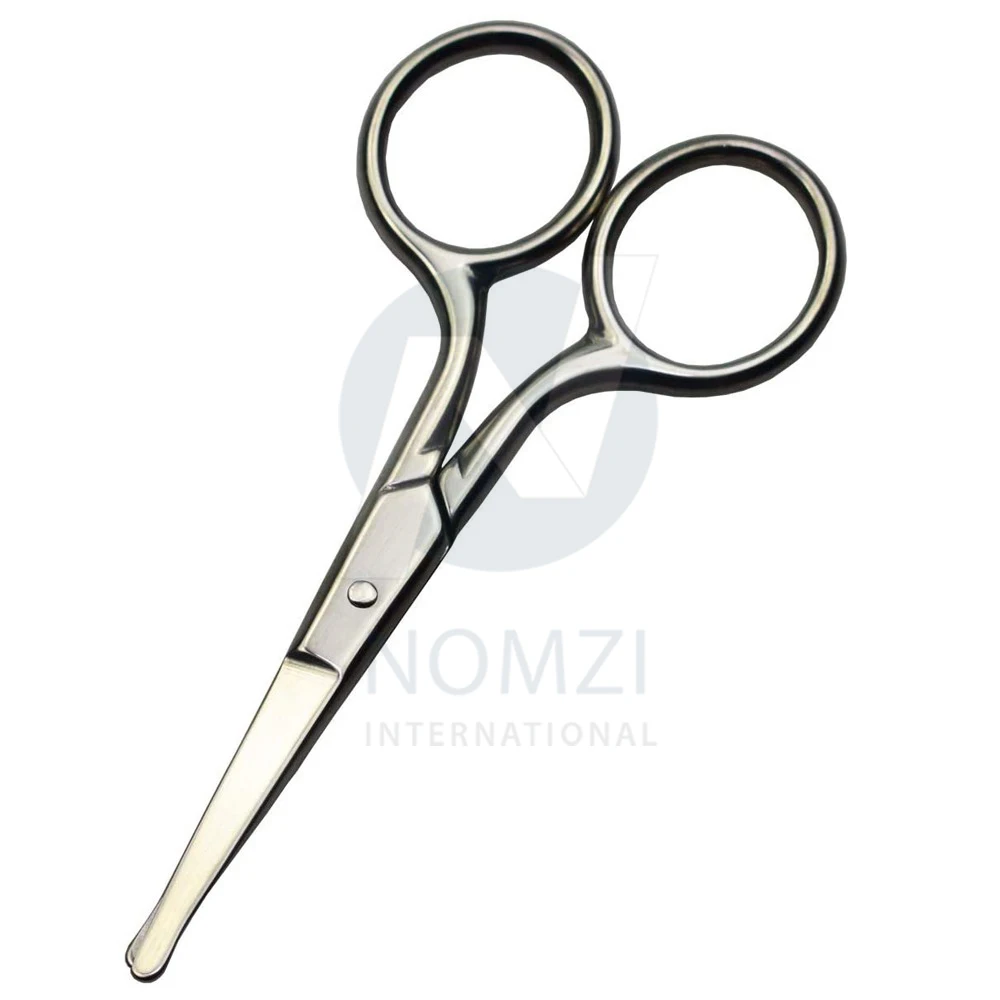Professional Safety Scissors for Personal Care Facial Hair Removal and Ear Nose Eyebrow Trimming Stainless Steel Scissors