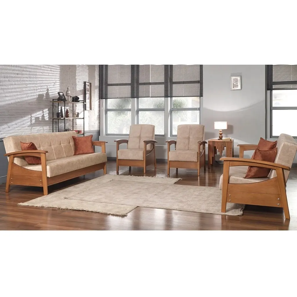 MD Azalea Scandinavian Sofa Set (3+1) MDN101