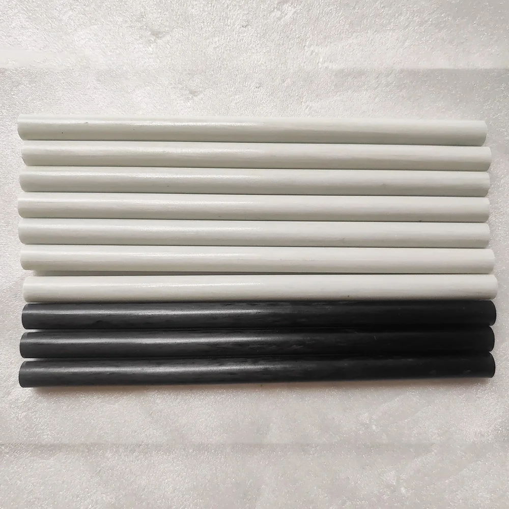 OEM High Strength Solid Pultruded Round Fiberglass Reinforced Fiberglass  Tube