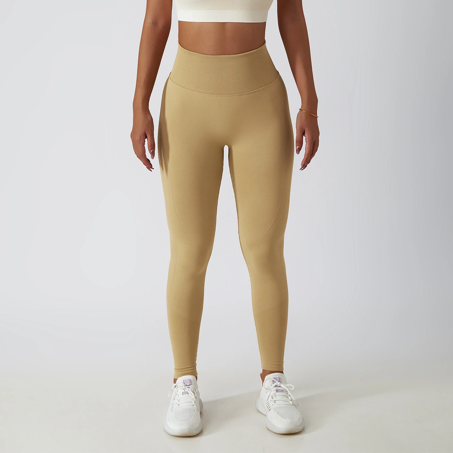 women leggings Adult Daily Wear yoga Pants Wholesale Women Cotton Stretchy Striped Leggings with customized logo printed