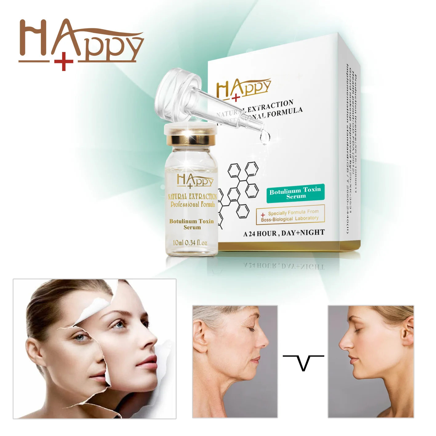 Rejuvenating Anti-Wrinkle Liquid Anti-Sugar Botu1Inum Lines Toxine GMPC Blemish Good Quality Pure Plant Formula  Happy+