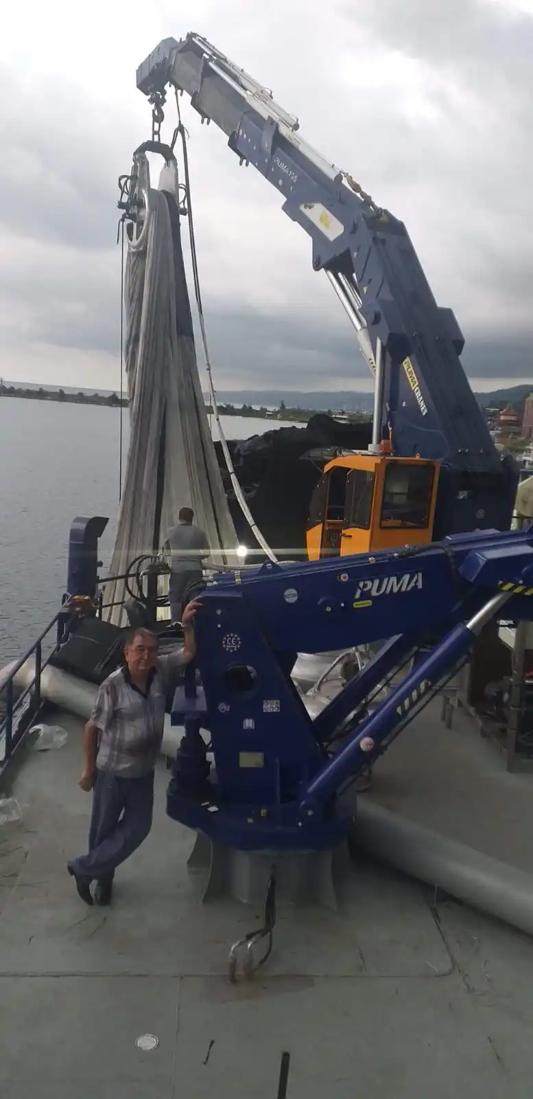 High Quality From Puma Cranes 10 Ton  Knuckle Boom Marin Cranes Deck Ship Cranes High Load Moment Fast Delivery From Turkey OEM