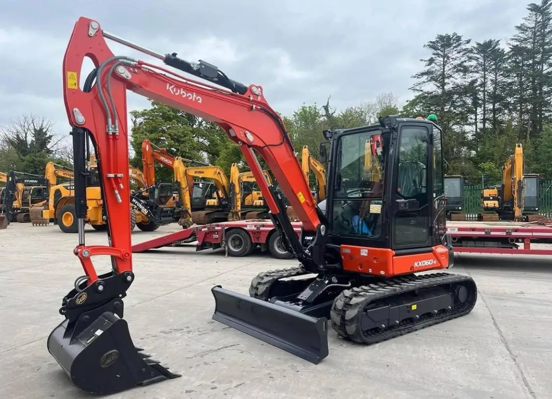 KX060-5 мини-экскаватор Kubota новая и чистая гусеничная 40-тонная Рабочая масса с гидравлическим насосом Liyuan коробка передач для продажи