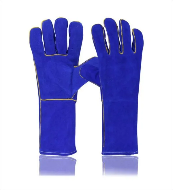 High Quality Safety Welding Gloves Heat Resistant Leather Gloves Durable Labor Insurance Welding Gloves Protect Impact Leather