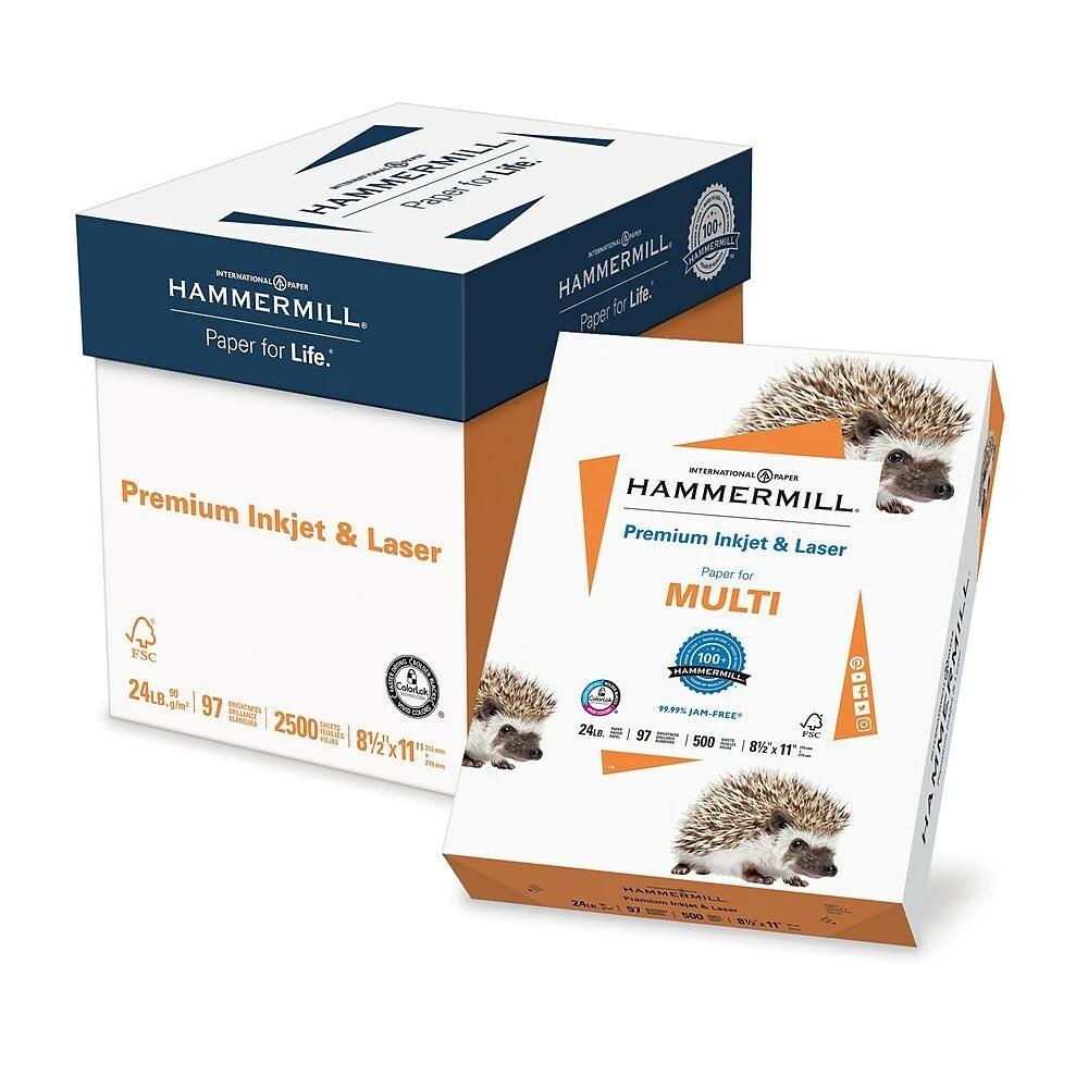 Hammermill Copy Paper 100% Wood Pulp 8.5X11 Inch 80g A4 Copy Paper / Legal size American paper
