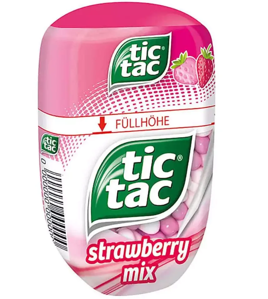 Best Quality Hot Sale Price TIC TAC VARIETY FLAVOURS SWEETS 5 x 18g LIME, ORANGE, MINT,FRUIT,CHERRY COLA