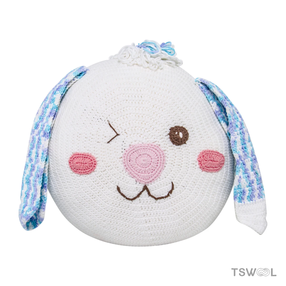 Super cute animal-shaped woolen pillow backrest decoration gift.