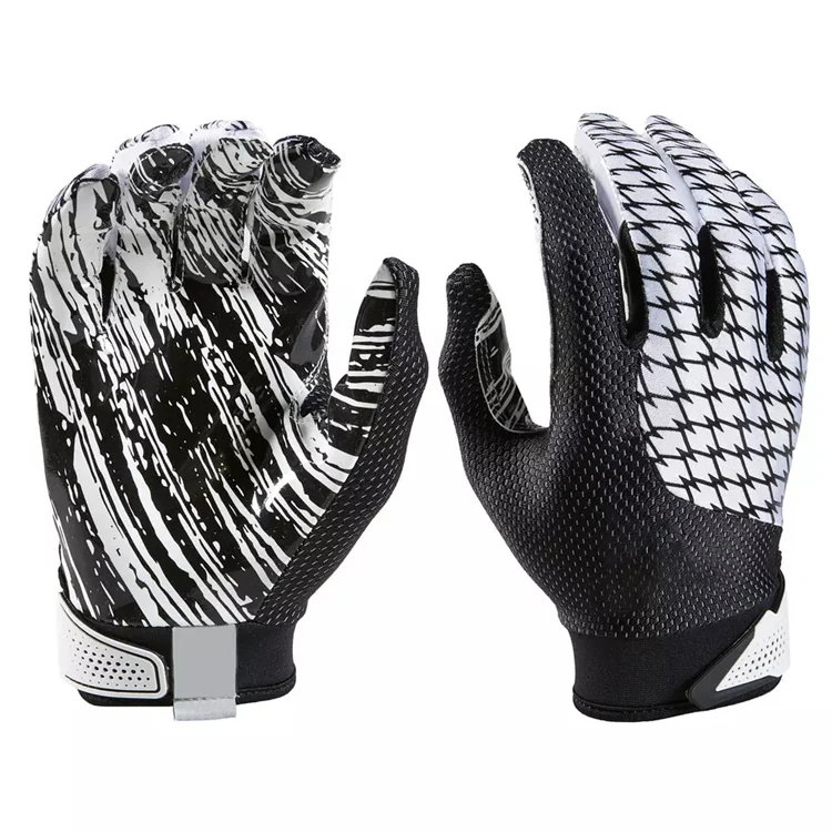 Wholesale Price Custom Logo American Football Gloves High Quality Hand Protection Professional Non Slip American Football Gloves