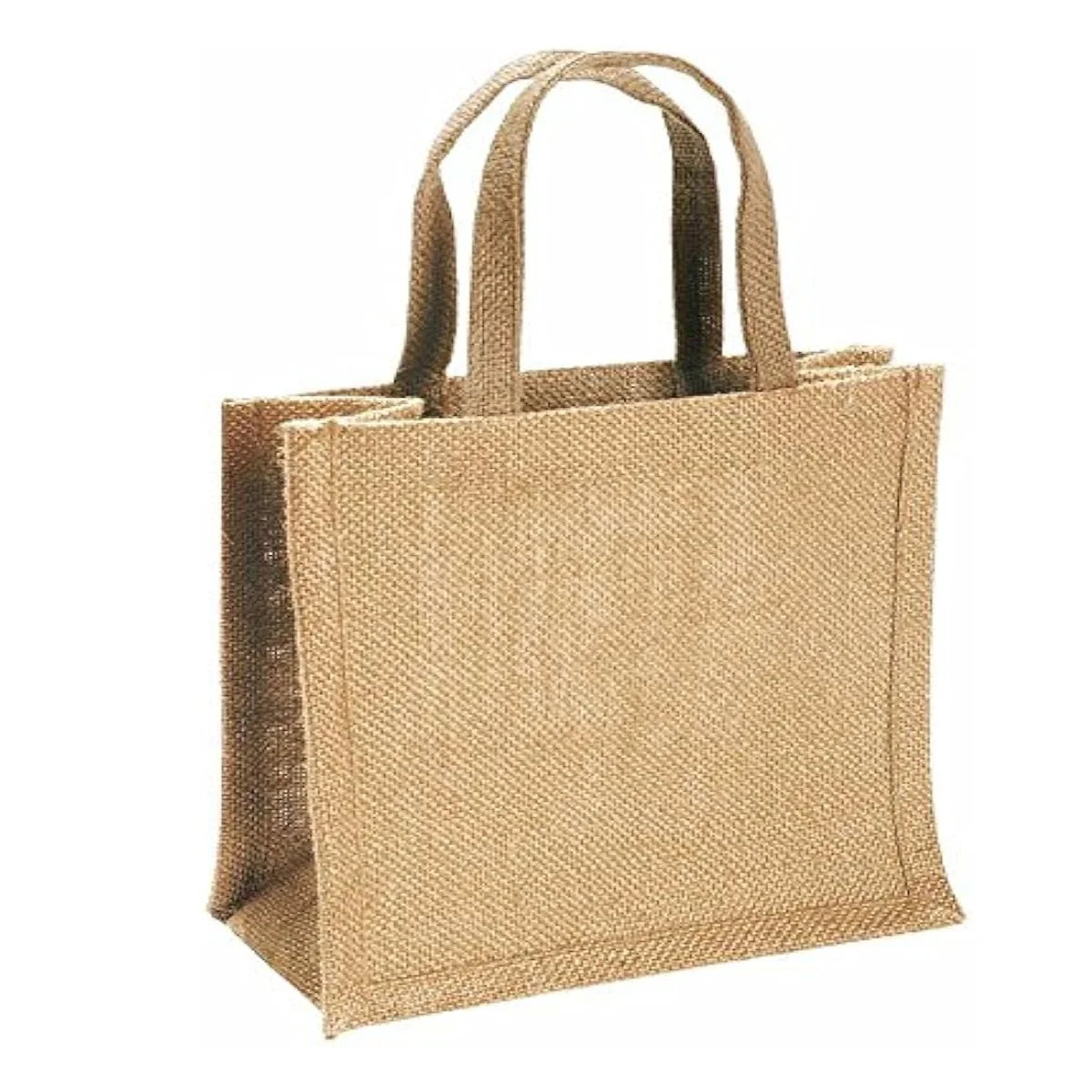 Jute Shopping Bags Letter West Bengal Kolkata (30cm<max Length<50cm) 100% Natural eco friendly jute bag made In India