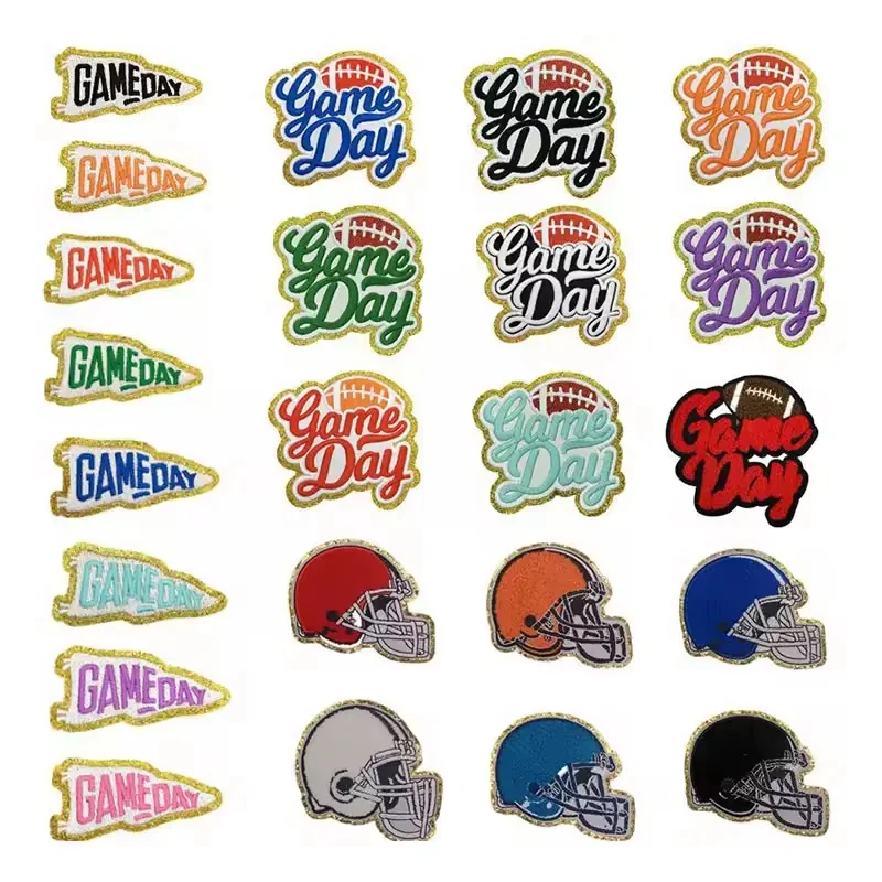 New 2024 Wholesale Custom Design Chenille Patches Letters Stick on Embossed Custom Heat Press Iron on Bow Minnie Mouse on Caps