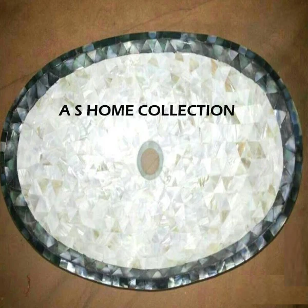 Factory Price Hot Sale Mother Pearl Counter top Sink Washbasin Indoor High Quality Bathroom Accessories Home Hotel Decorations