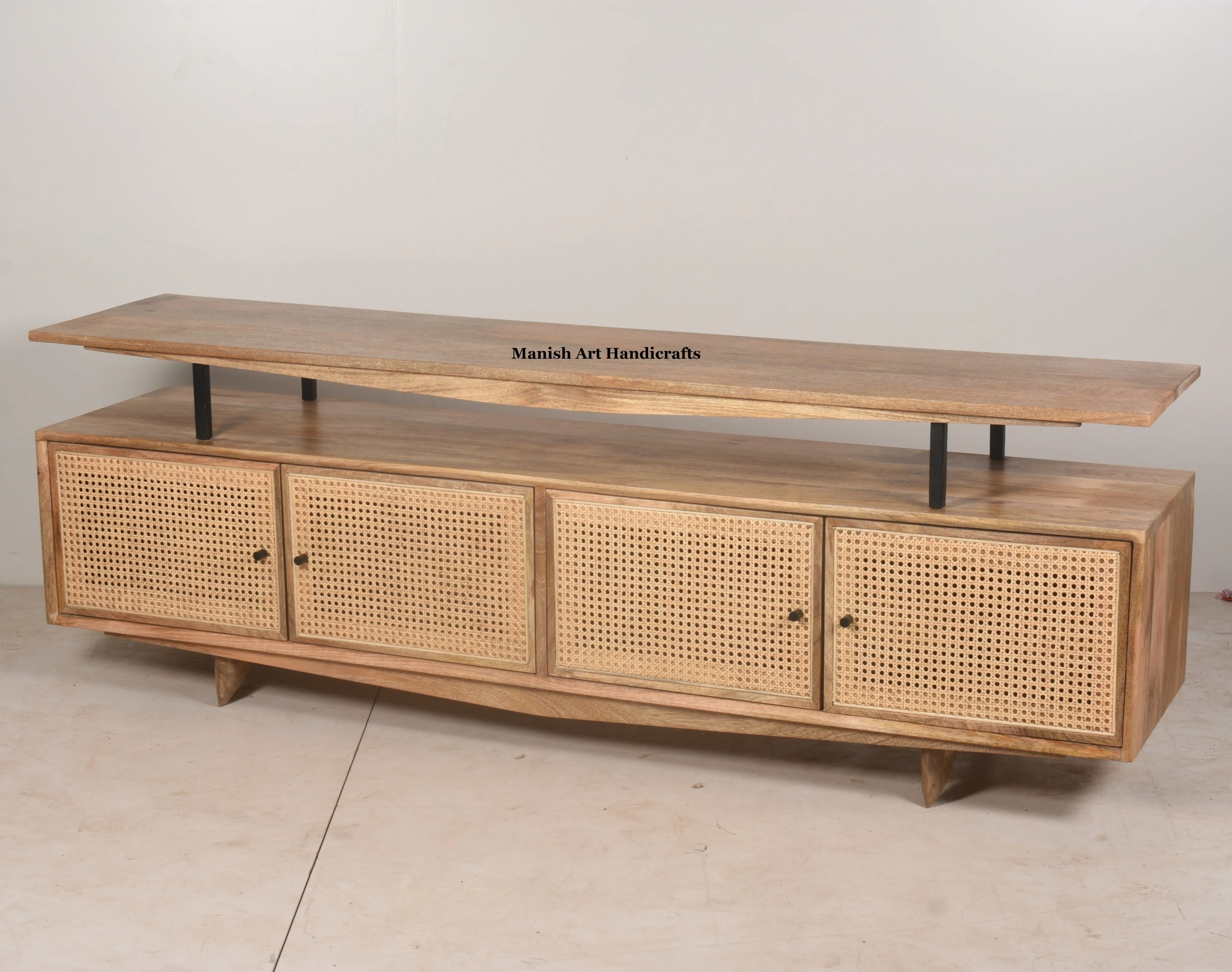 Горячая распродажа, Высококачественная современная роскошная винтажная Подставка для телевизора для гостиной, мебель, деревянная подставка для телевизора из ротанга, подставка для телевизора для дома